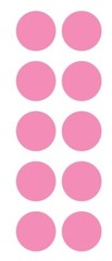 1.5″ Pink Round Label Dots Stickers Color Coding Inventory 1.5 Inch Dot