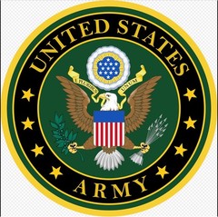 STICKER US Army vinyl laminated glossy green gold trump new patriotic USA