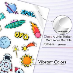 Lot 20-100PK KOALA Printable Vinyl Sticker Paper Waterproof 8.5×14 Glossy White