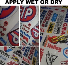 Clear Matte Vinyl Sticker Sheet 106-R/C MODEL Decal fits 1/24-1/16 Scale DIE CUT