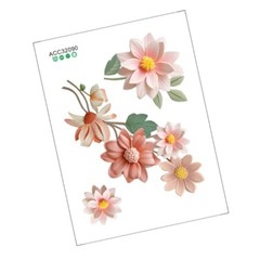 Flower Pattern Wall Decal Switches Sticker Easy to Apply and Remove for Any Room