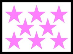 Polka Dot Stars Vinyl Decals Waterproof Outdoor Multiple Colors and Sizes